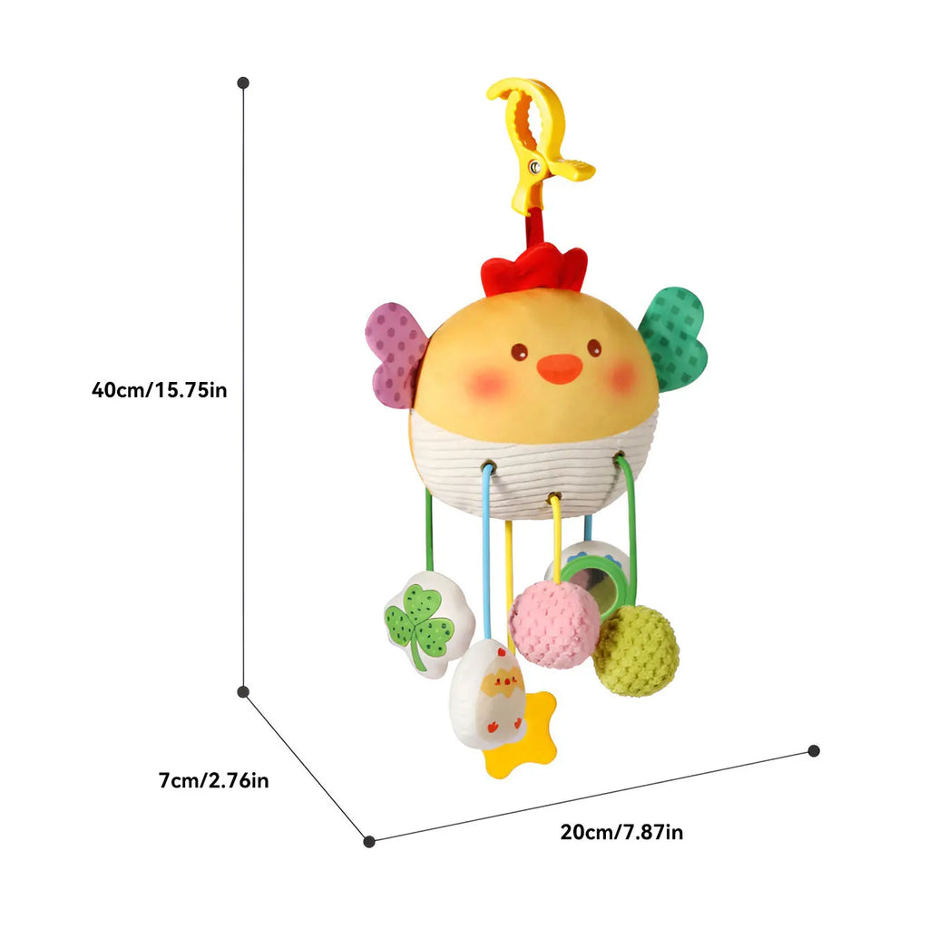 Baby Crib Hanging Toy – Cartoon Sensory Pendant