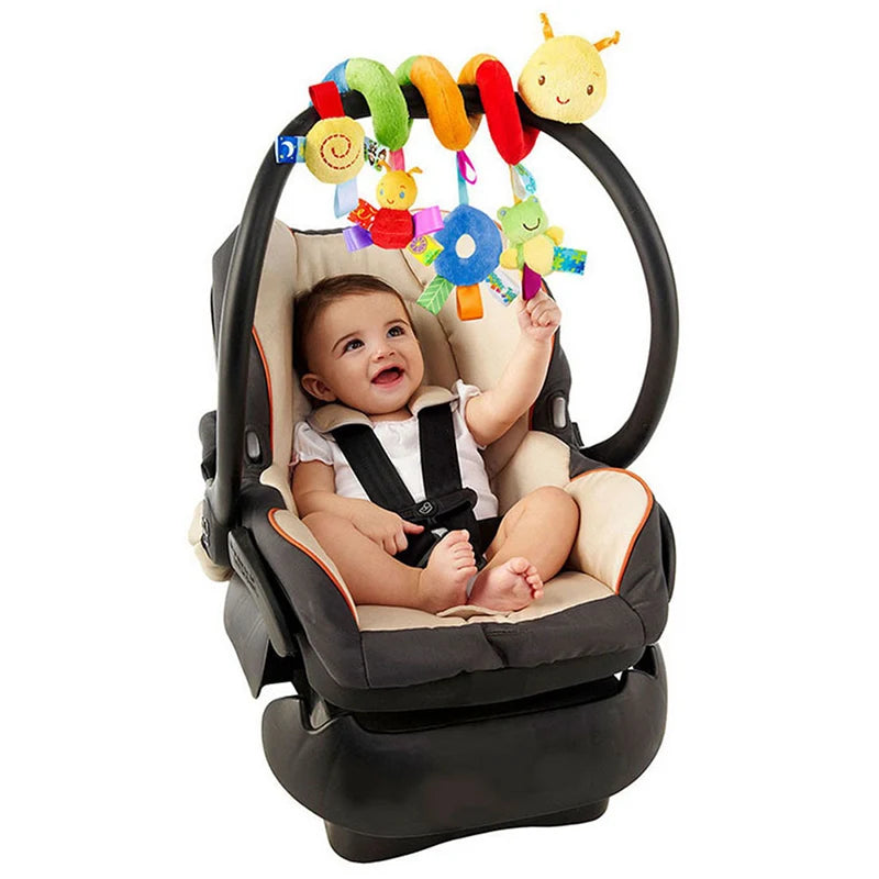 Baby Spiral Stroller Toy – Hanging Rattle for Infants