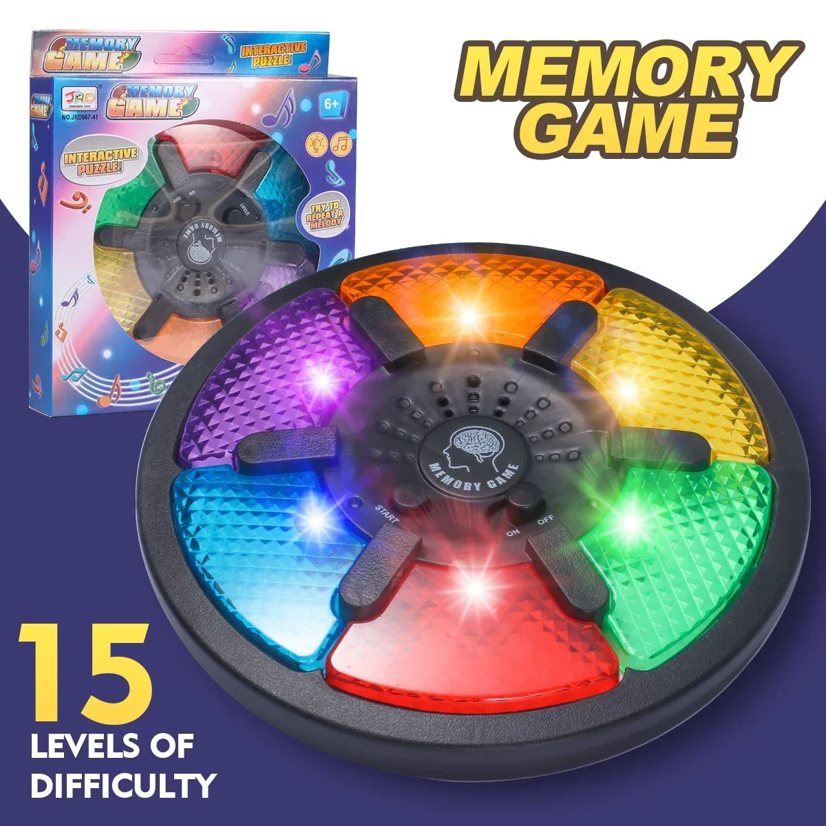 Electronic Memory Game for Kids with Lights and Sounds
