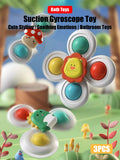 Baby Bath Spinning Toys – 3-Piece Suction Cup Set