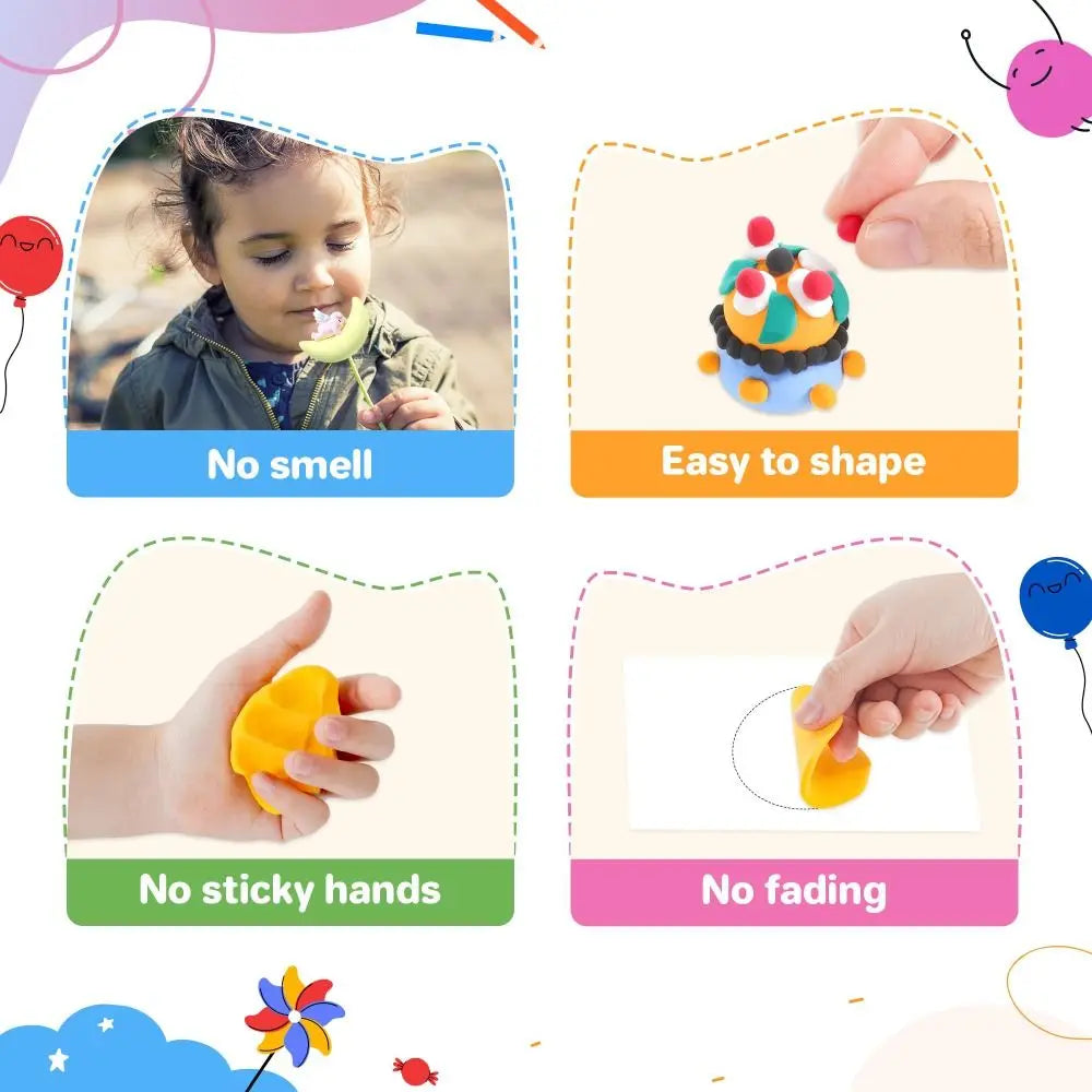 Polymer Clay Kit for Kids & Adults, 24 or 32 Color Modeling Set