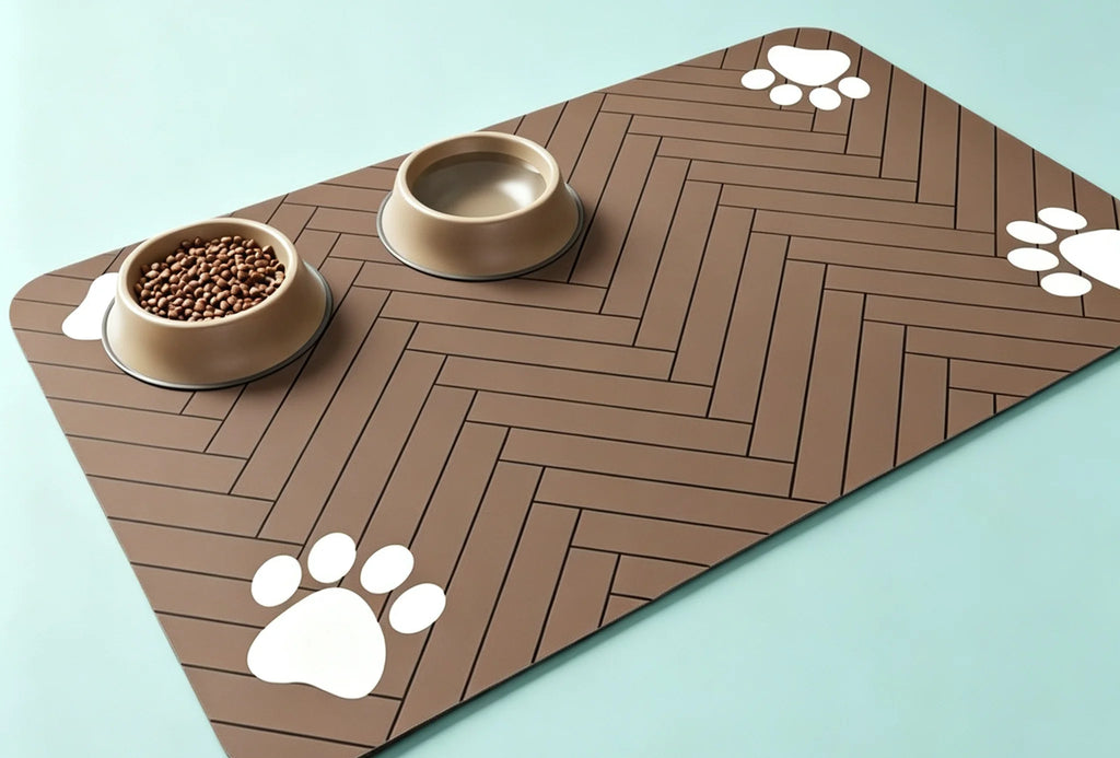 Pet Splash-Proof Mat for Dogs – Easy-Clean Rectangular Pad