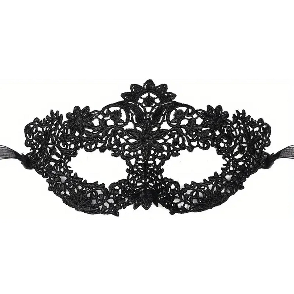 Black Lace Masquerade Masks – 2-Piece Couple Set