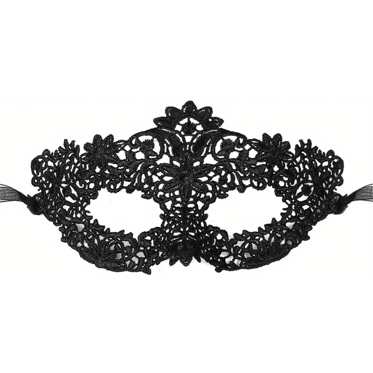 Black Lace Masquerade Masks – 2-Piece Couple Set