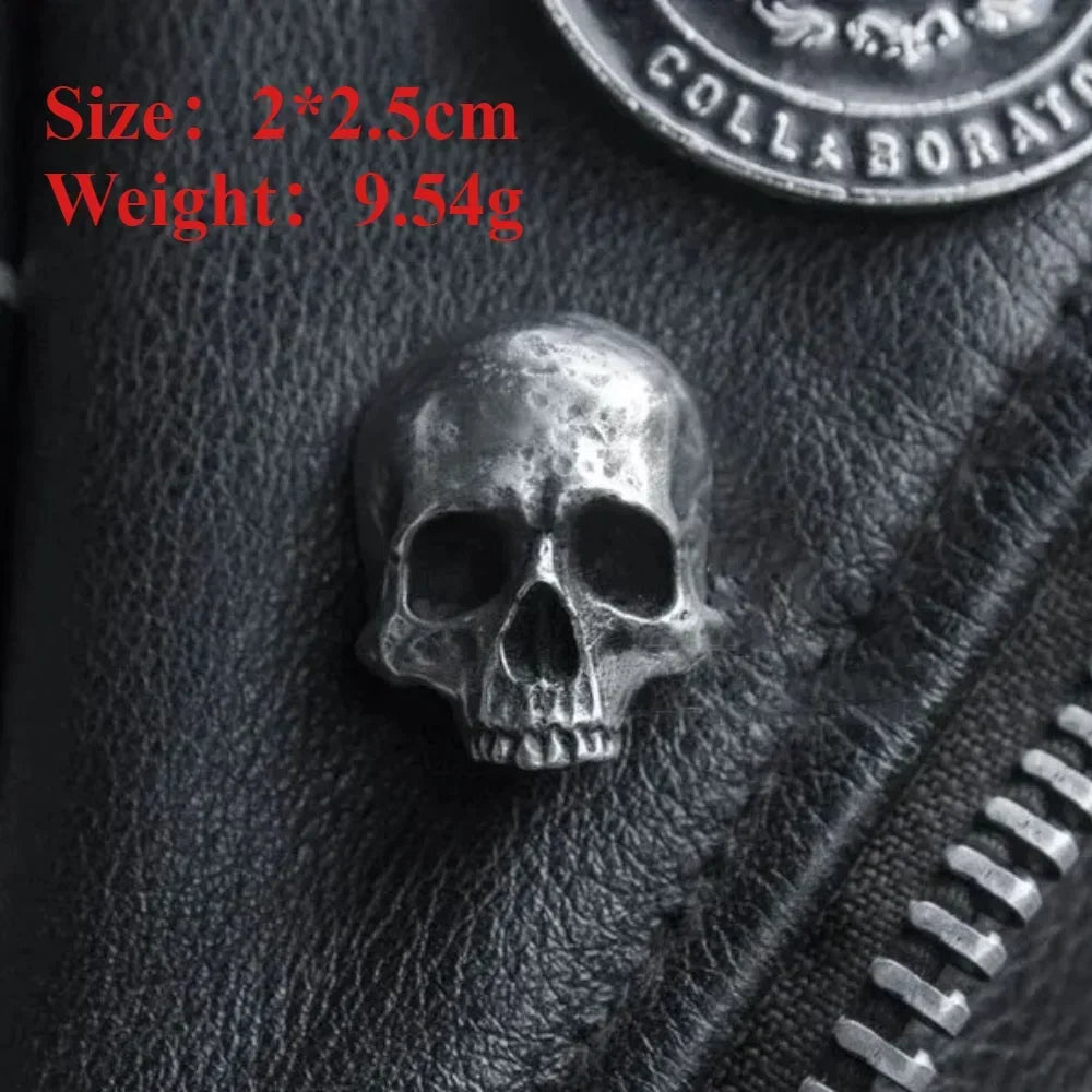 Halloween Skull Pin – Gothic Skeleton Brooch