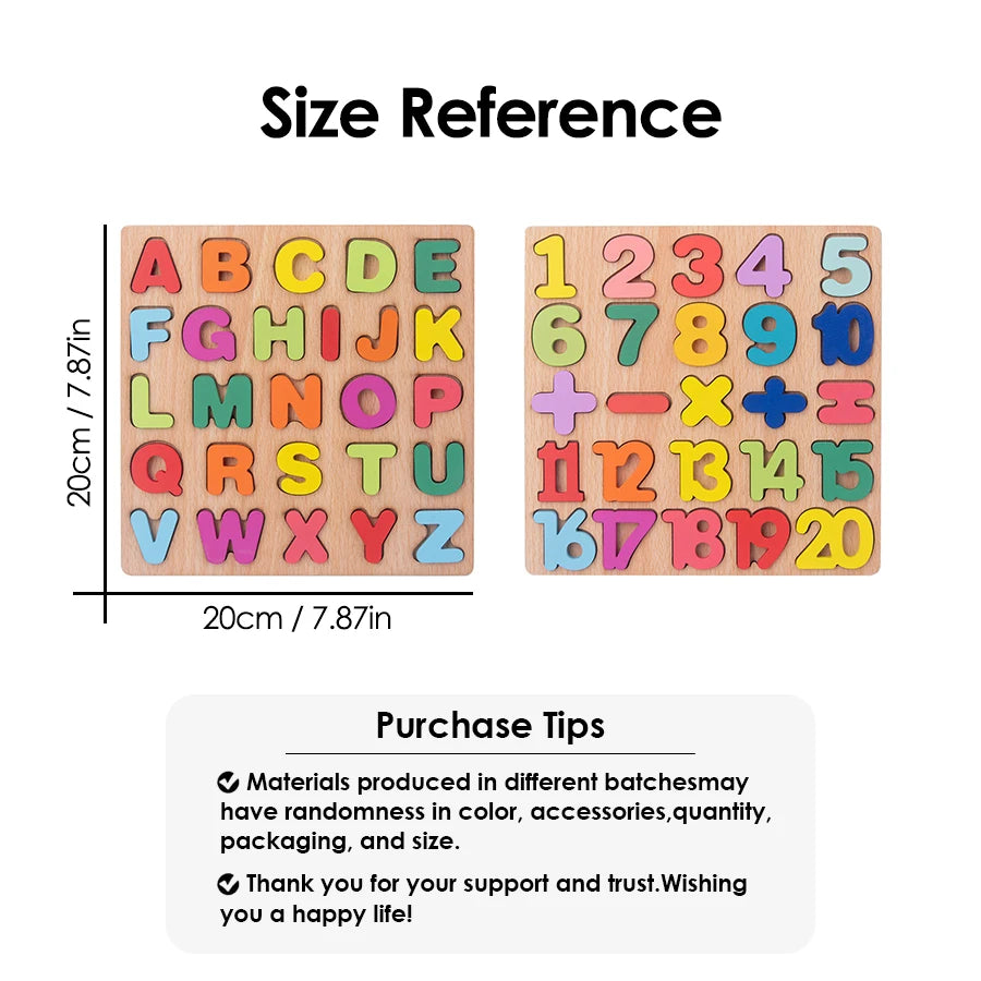 Wooden Montessori Clock Puzzle – Educational Learning Toy for Kids