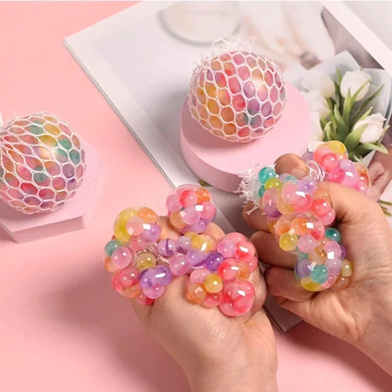 Rainbow Stress Ball 3D Sensory Squishy Fidget Toy