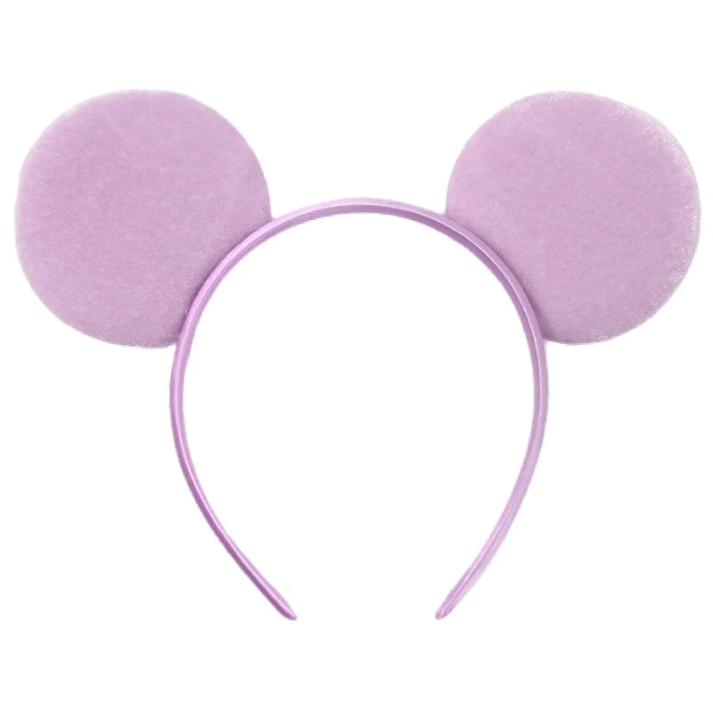 Mouse Ears Headband – Velvet Bow Hair Accessory