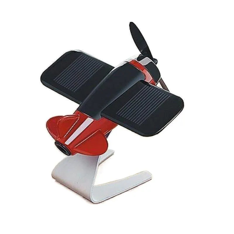 Solar Airplane Car Ornament Rotating Dashboard Decor