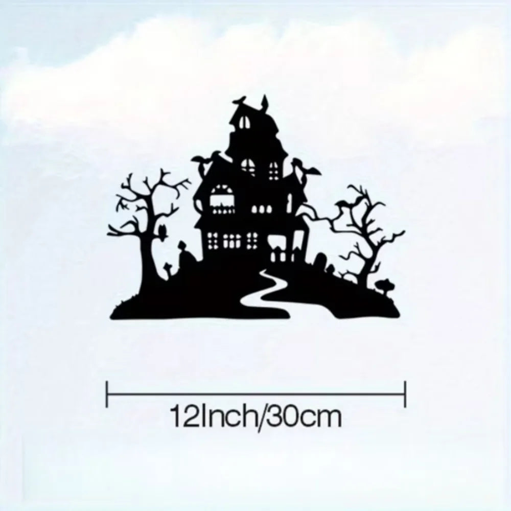 Halloween Metal Trick-or-Treat Sign with Pumpkin Monster Design