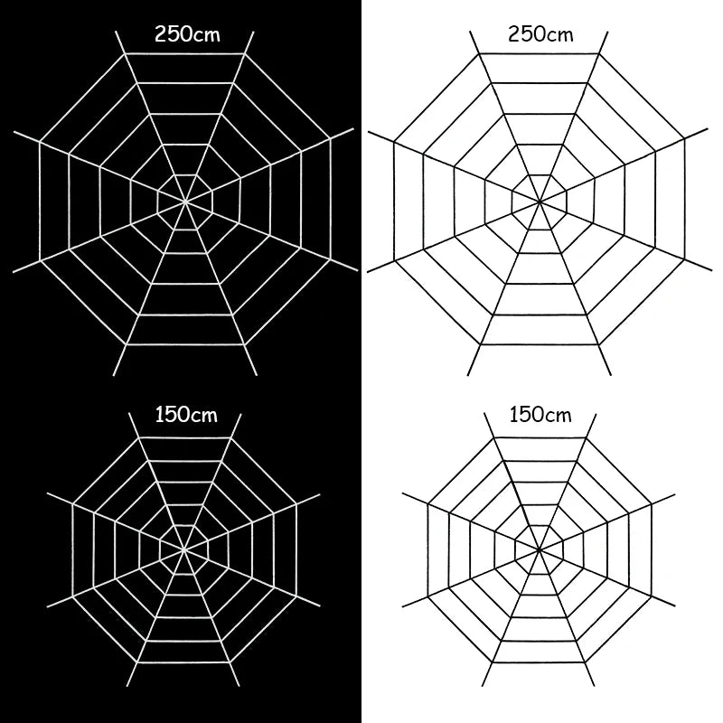 Giant Halloween Spider Web – Stretchy Cobweb Decoration