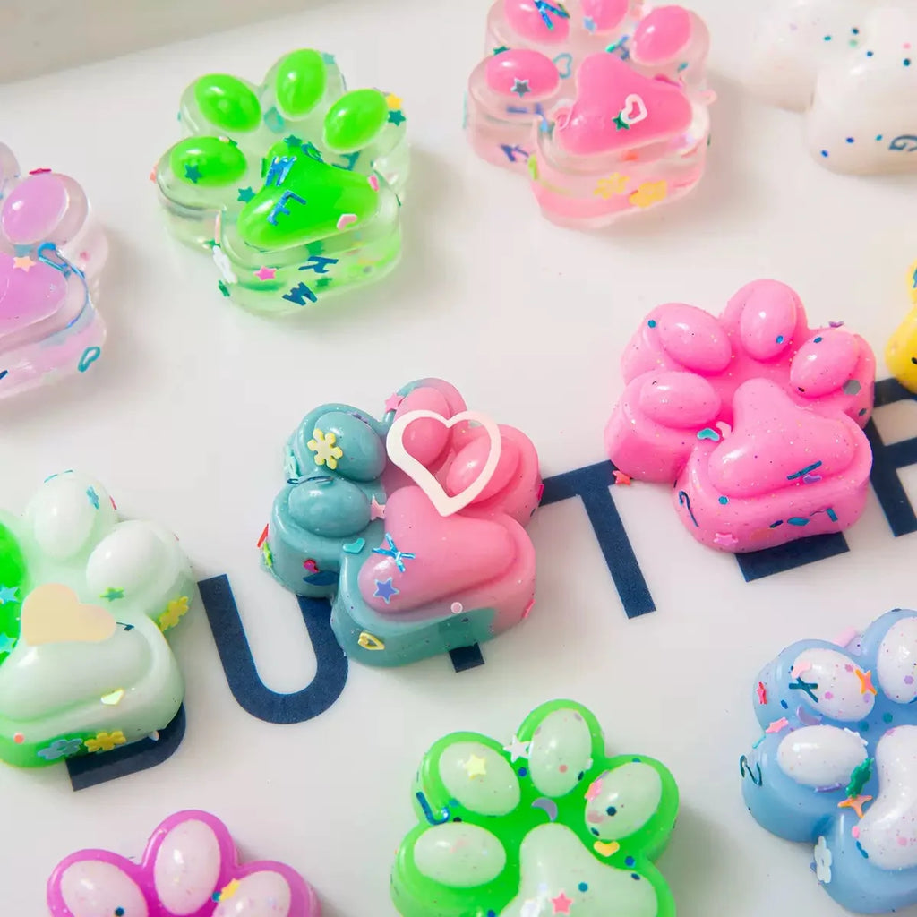 Mini Cat Paw Squishy Toys – 10-Piece Party Pack