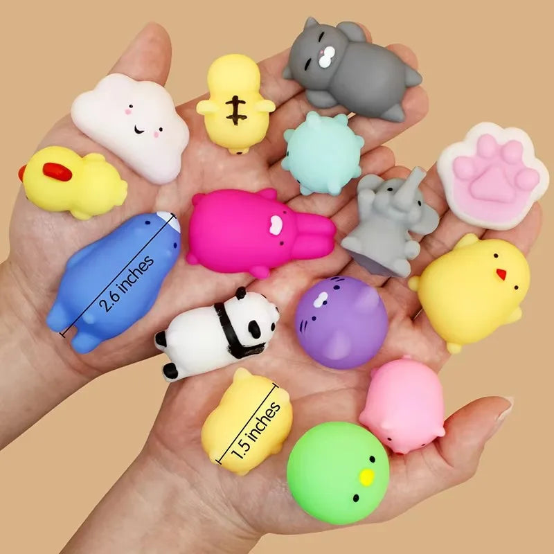 Mochi Squishy Toys 3–5cm Kawaii Animal Fidget Set