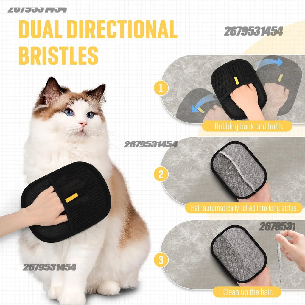 Pet Hair Remover Mitt for Cats and Dogs – Washable Cleaning Glove