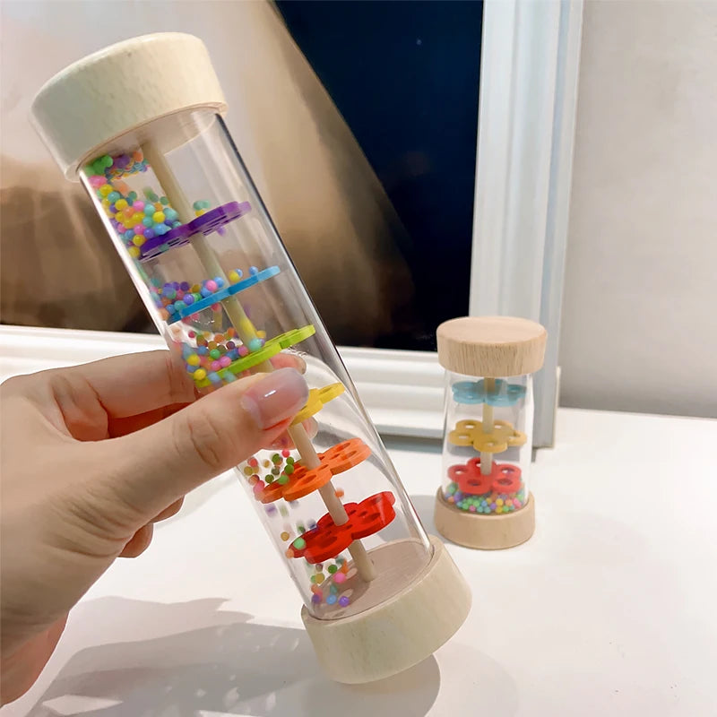 Wooden Rain Stick for Kids – Musical Rain Maker Toy