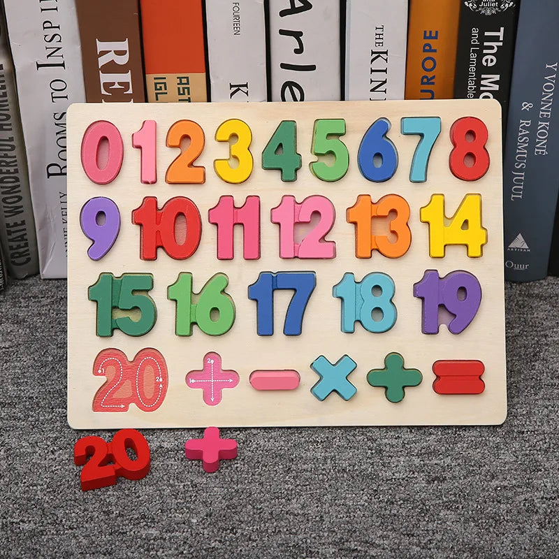 Wooden Building Blocks – Montessori Shape Matching Puzzle