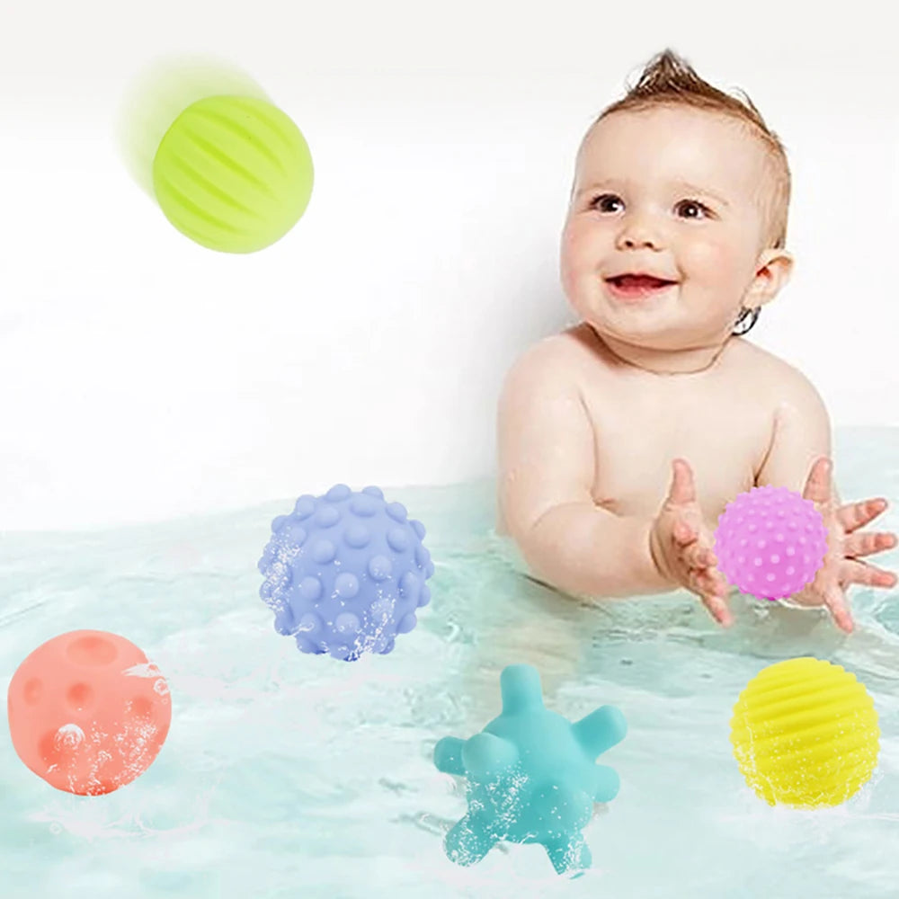 Textured Sensory Balls – 6-Piece Baby Touch Ball Set