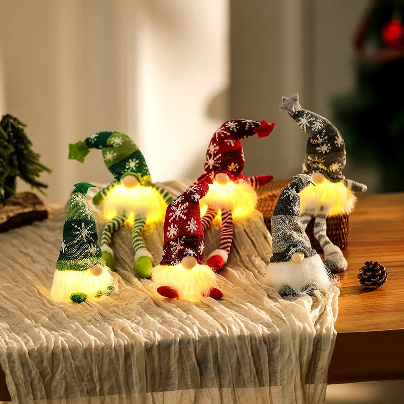 Christmas Gnome Night Light LED Faceless Holiday Decoration
