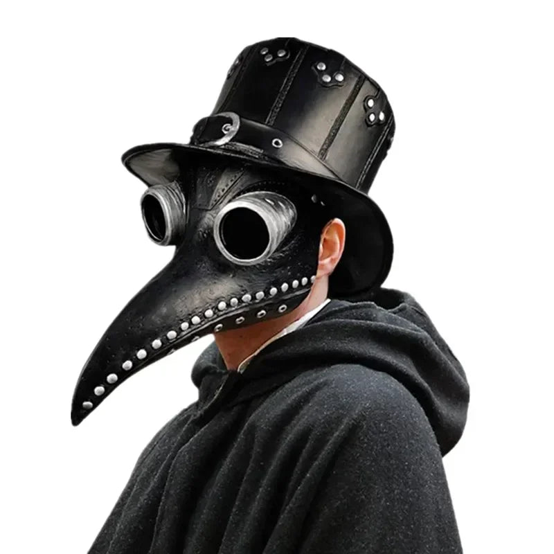 Plague Doctor Mask – Black Steampunk Halloween Costume