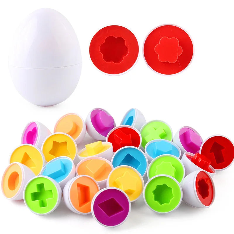 Egg Screw Puzzle Toy – 3D Shape Matching Learning Game