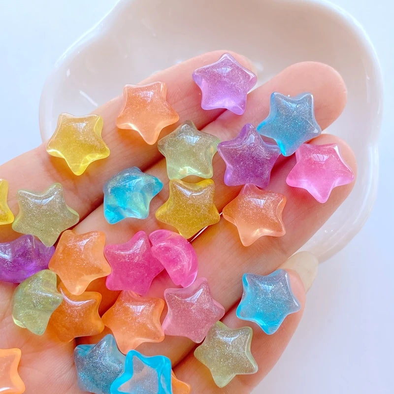 Resin Cabochons – Mini Flat Back Craft Decorations, 30 Pcs