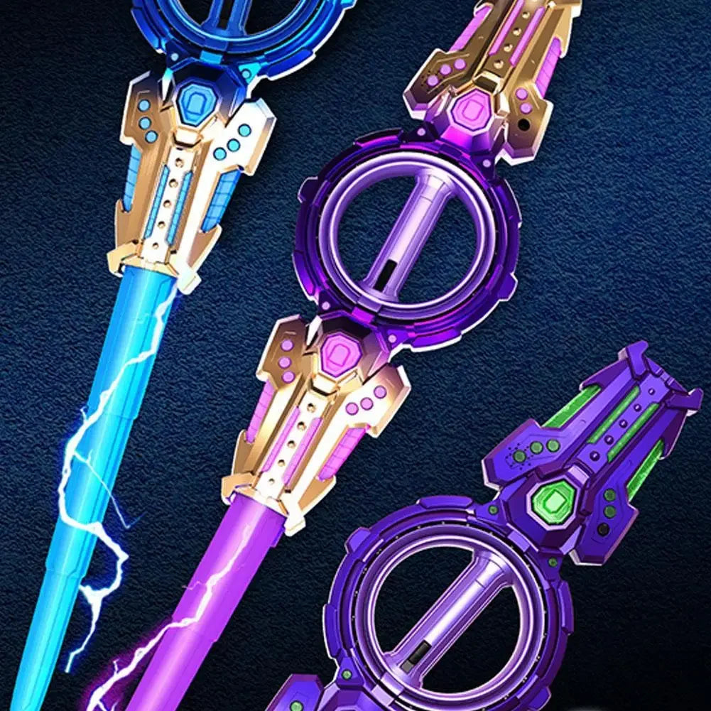 LED Light Up Sword Toy – Multicolor Rotating Light Sword
