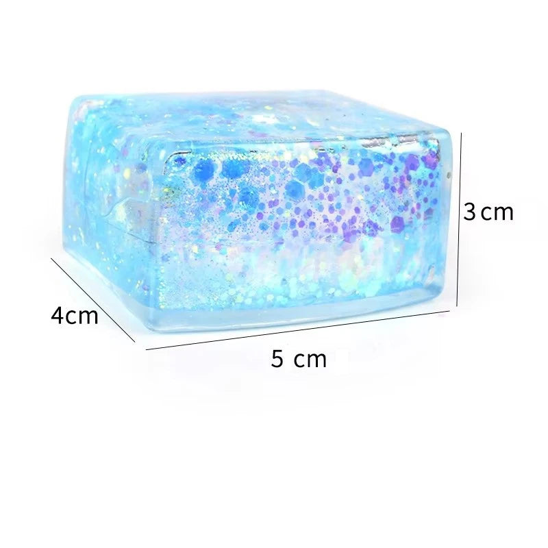 Tofu Squishy Stress Relief Toy – Soft Slow-Rebound TPR Block