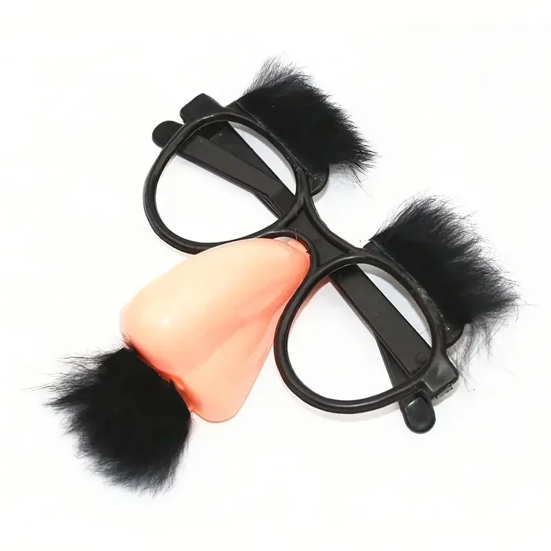 Halloween Costume Glasses with Nose Beard & Eyelashes