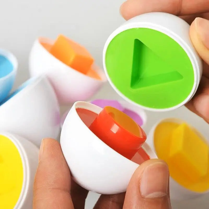 Egg Shape Matching Toy – Color and Shape Learning Puzzle