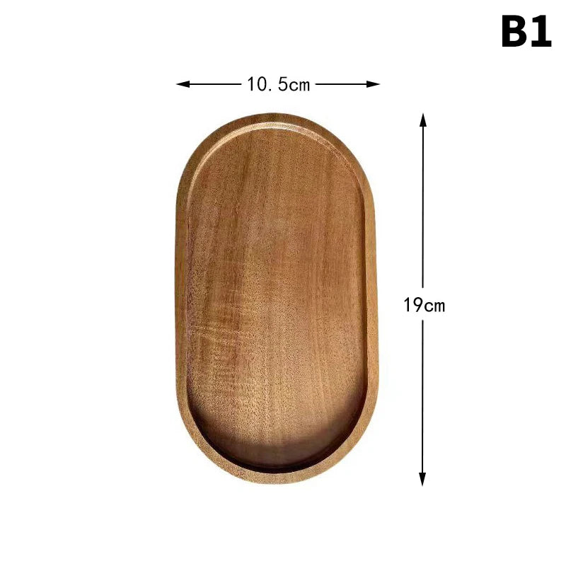Wooden Food Tray – Japanese Style Serving Plate