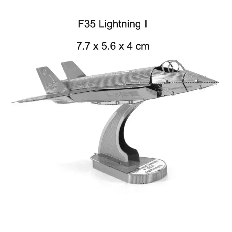 3D Metal Puzzle DIY Aircraft Model Assembly Kit