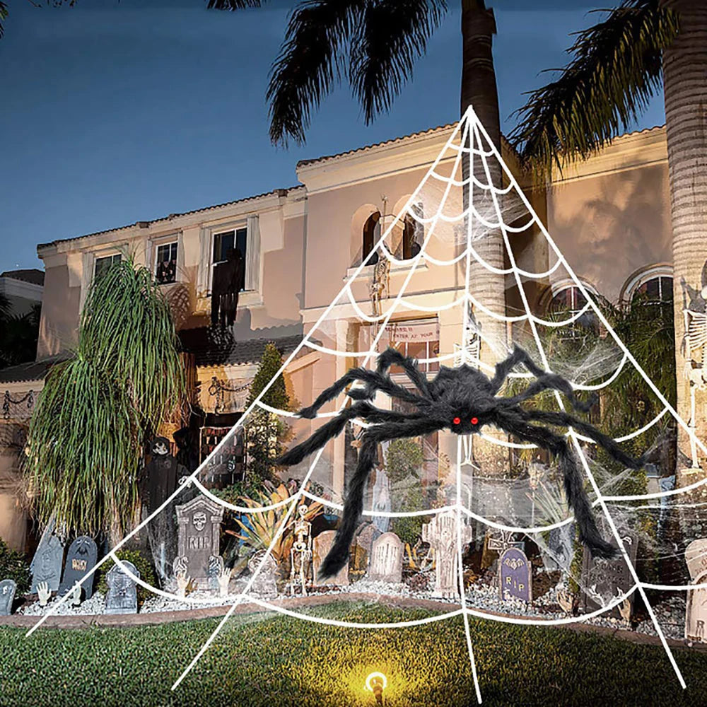 5m Halloween Spider Web Decoration for Haunted House & Yard