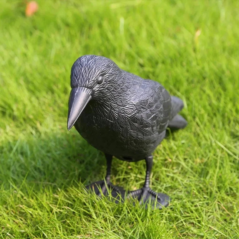 Fake Crow Bird Deterrent for Garden, Balcony & Patio