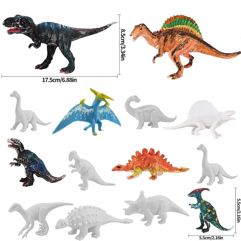DIY Dinosaur Painting Kit – 3D Figures & Paint Set