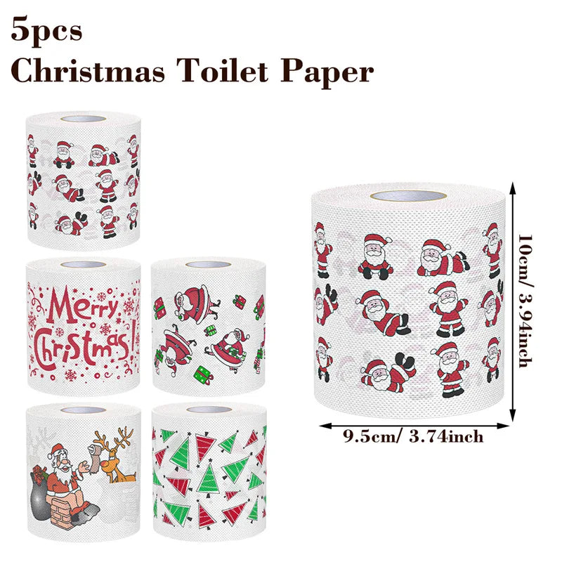 Christmas Toilet Paper Holiday Bathroom Decoration