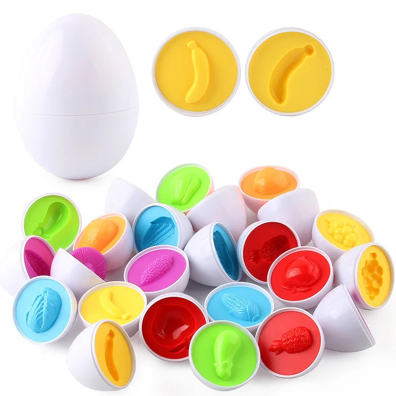 Egg Screw Puzzle Toy – 3D Shape Matching Learning Game
