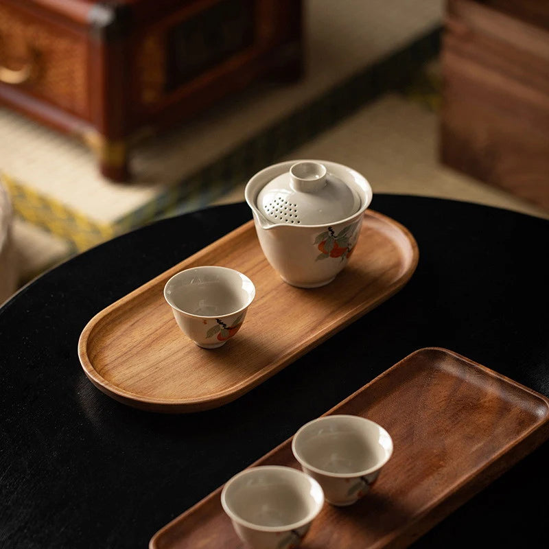 Wooden Food Tray – Japanese Style Serving Plate