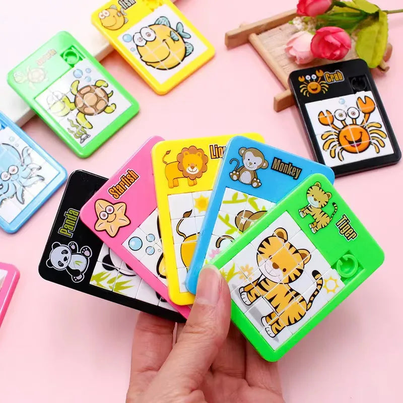 Animal Slide Puzzle – 6pcs Number Sliding Puzzle Toy