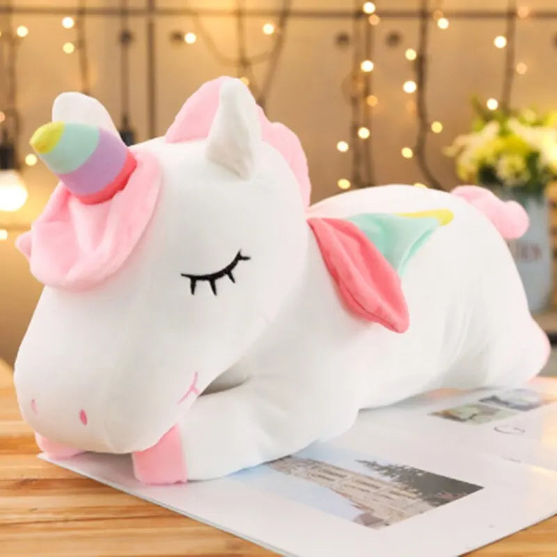 Unicorn Plush Toy, Soft Huggable Stuffed Animal in 25 or 50cm