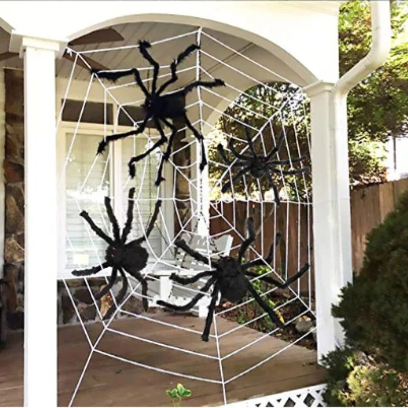 Giant Black Spider Halloween Decoration – Multiple Sizes
