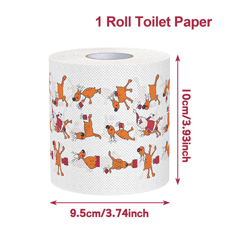 Christmas Toilet Paper Holiday Bathroom Decoration