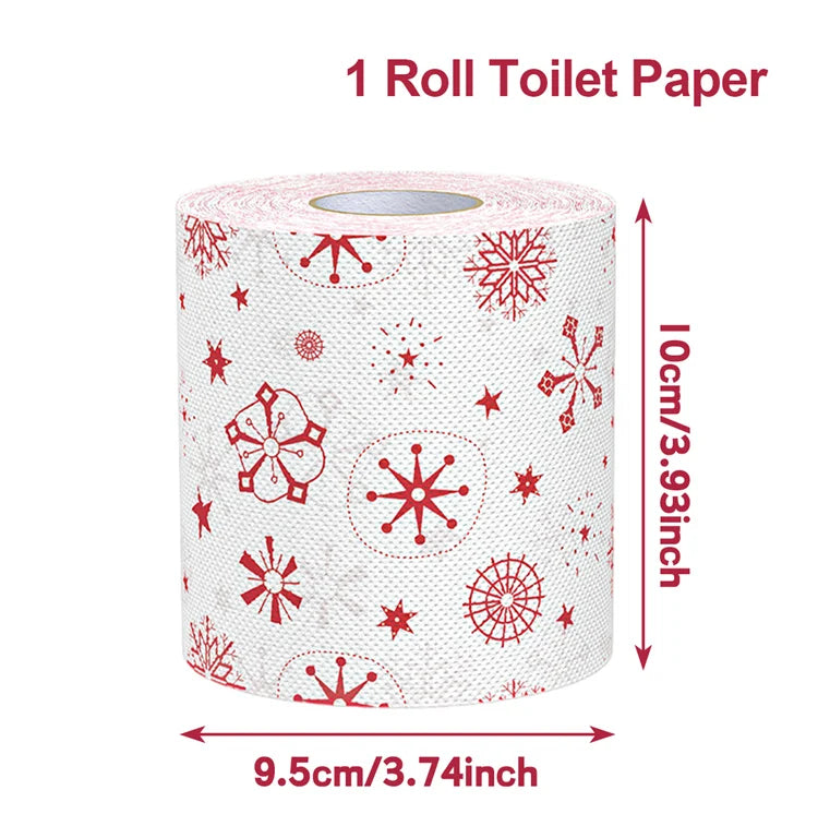 Christmas Toilet Paper Holiday Bathroom Decoration