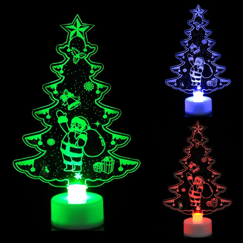 Christmas Mini LED Light Snowman Santa Tree Night Light